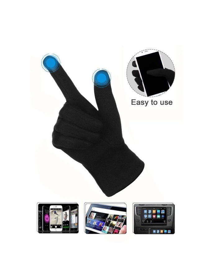 Women Full Finger Hand Gloves Wind Protect Hands Winter Warm Gloves - Image 4